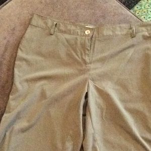 Khaki weather proof sport shorts.